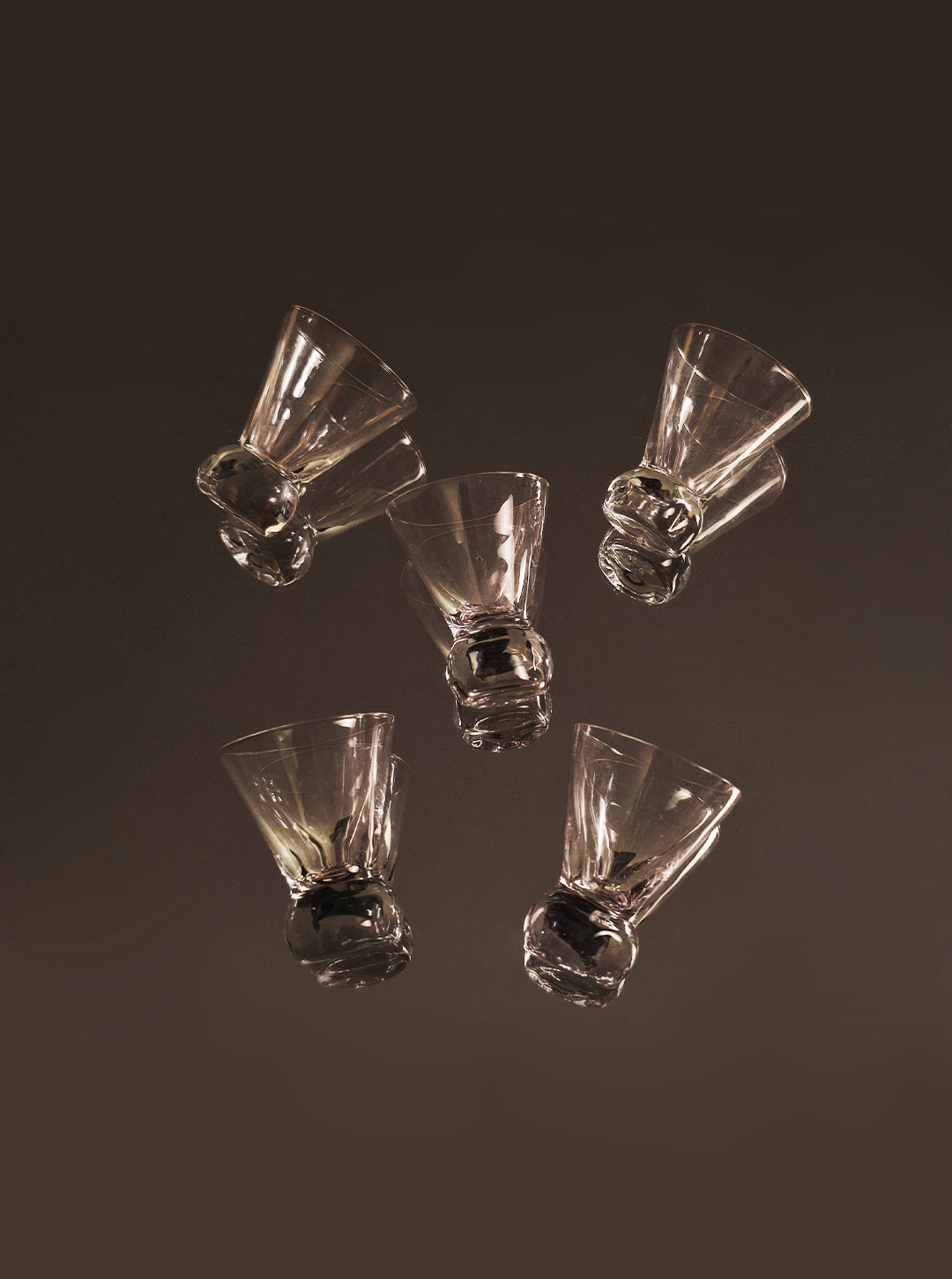 Vintage Likörglas Set von 5
