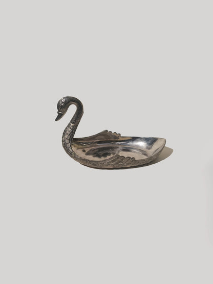 Vintage Schwan Vide-Poche versilbert