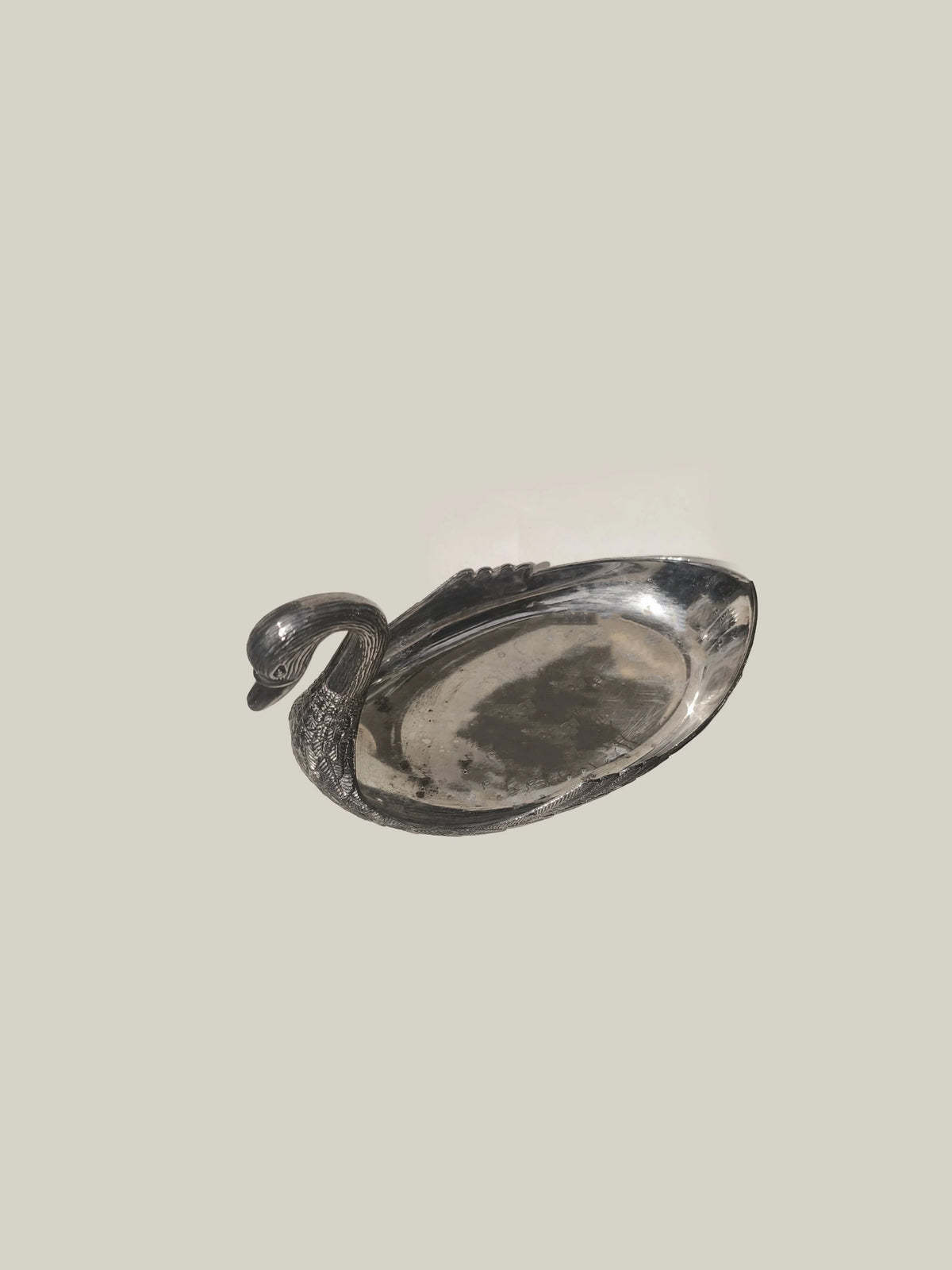 Vintage Schwan Vide-Poche versilbert