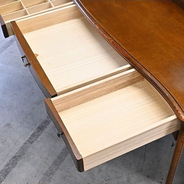 Vintage Frisiertisch CONTINUE von Matsunaga Kobo für IDC Otsuka Möbel, Eiche, Spiegel, gebraucht