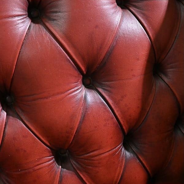 Vintage Sessel Chesterfield Leder mit Rollen