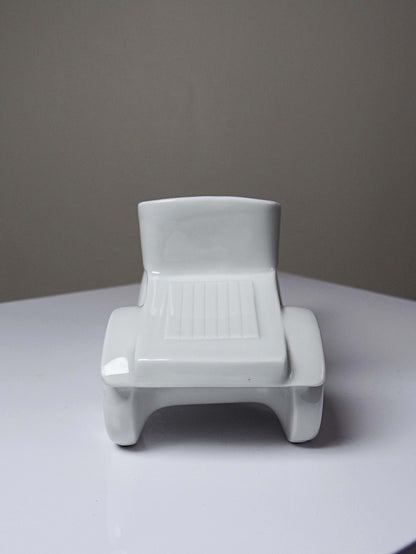 Vintage Dekofigur Oldtimer aus Limoges Porzellan
