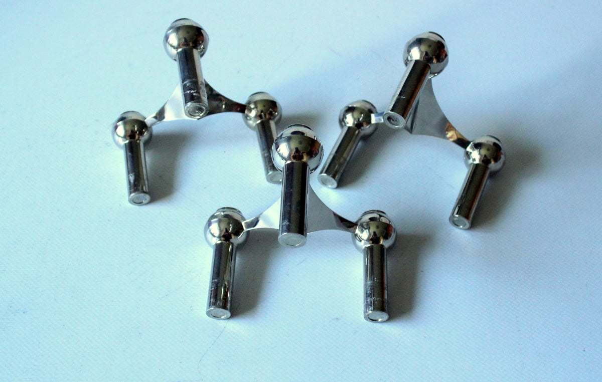 Set von 3 Vintage Kerzenleuchter von Stoffi Nagel für BMF