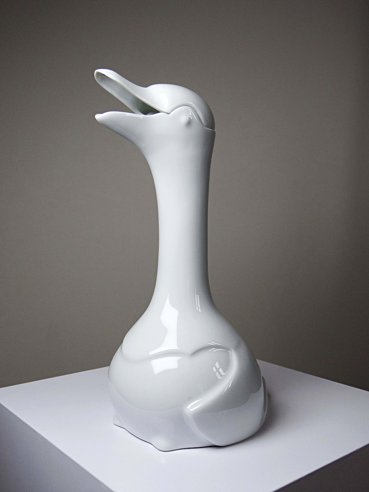 Vintage Karaffe Ente Porzellan Limoges nach Sandoz