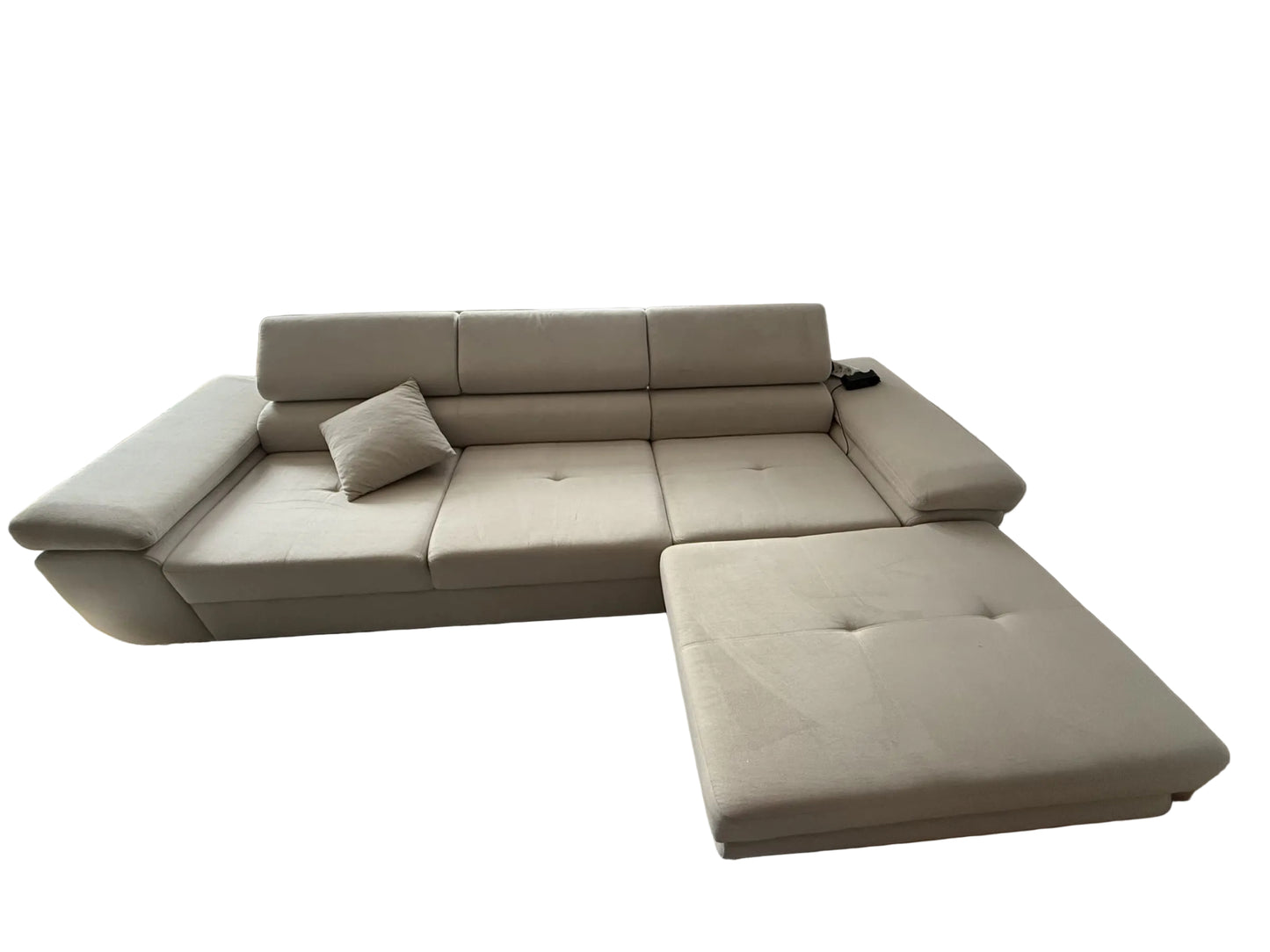 Vintage Ecksofa mit Schlaffunktion und Stauraum von XXXLutz