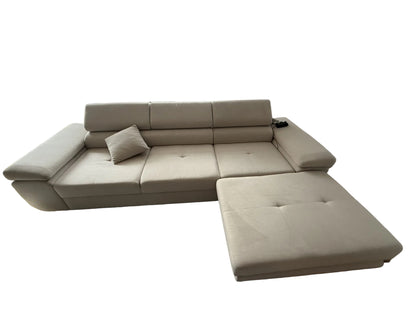 Vintage Ecksofa mit Schlaffunktion und Stauraum von XXXLutz