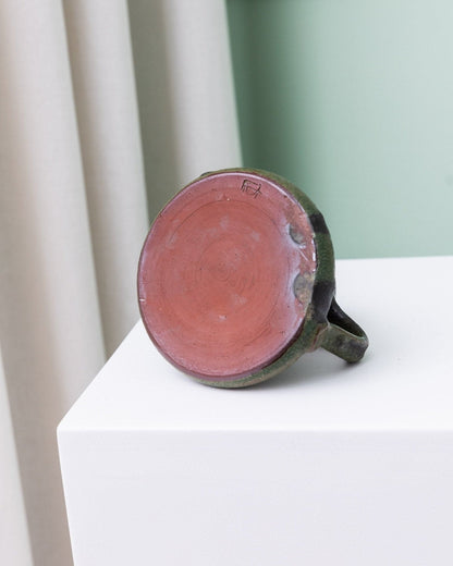 Vintage Keramikvase Fat Lava von Luise Duncker Studio Mid Century Design 1970er