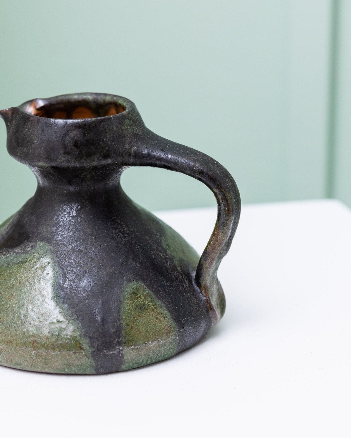 Vase vintage en céramique Fat Lava par Luise Duncker Studio Mid Century Design 1970s
