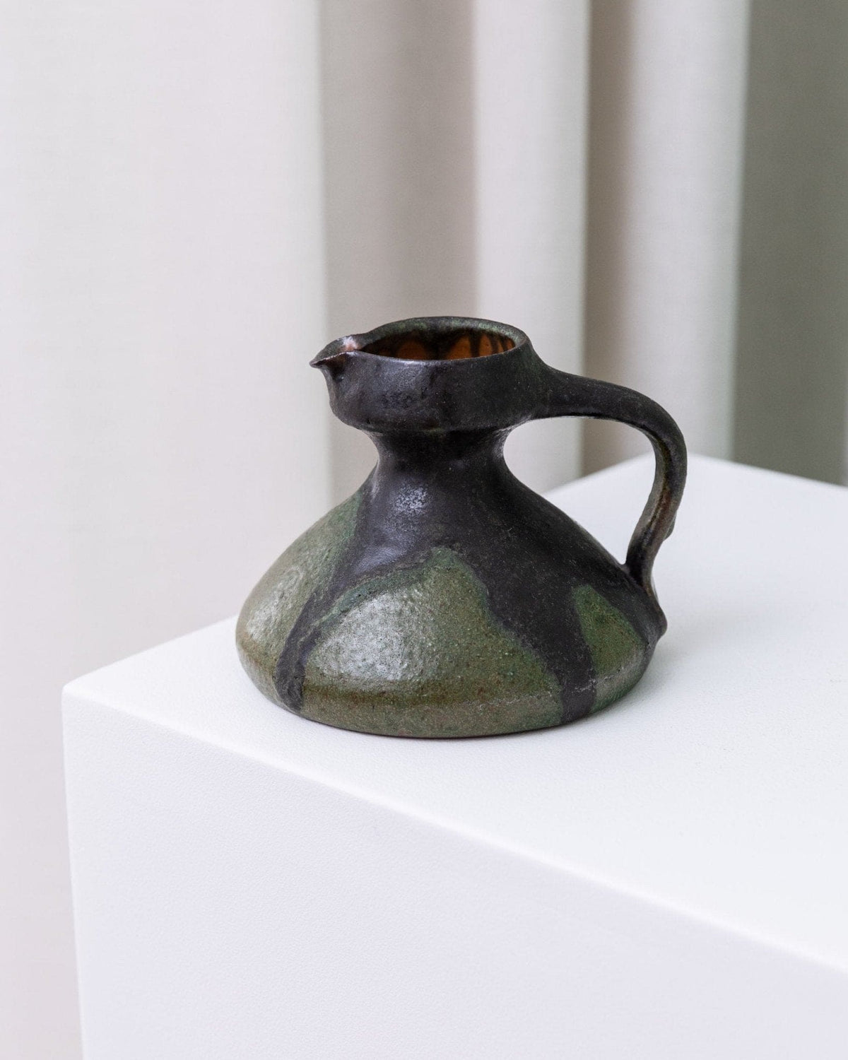 Vase vintage en céramique Fat Lava par Luise Duncker Studio Mid Century Design 1970s