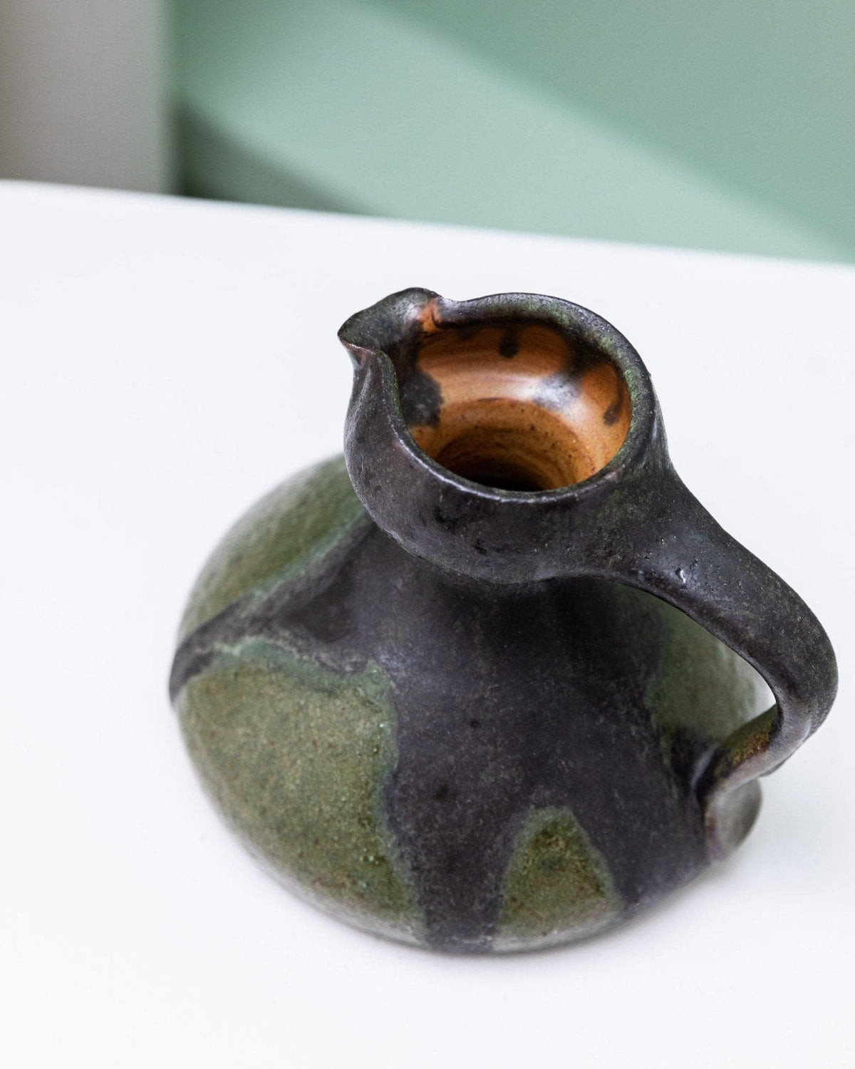 Vase vintage en céramique Fat Lava par Luise Duncker Studio Mid Century Design 1970s