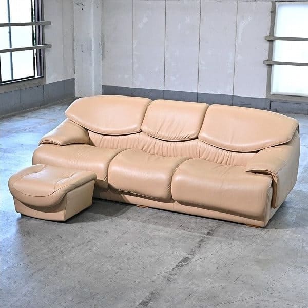 Vintage Sofa ZT35/ZS90 von Karimoku mit Ottoman