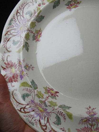 Vintage Servierschale "Pâquerettes" von Longchamp, Art Nouveau