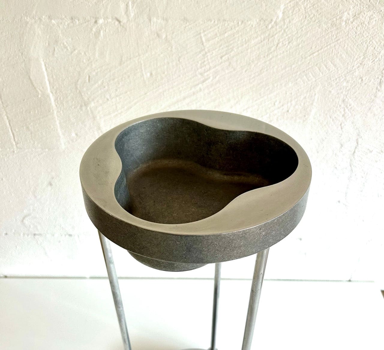 Vintage aluminum stand ashtray from EFM