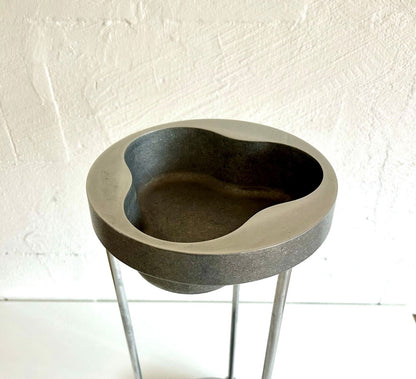 Vintage aluminum stand ashtray from EFM