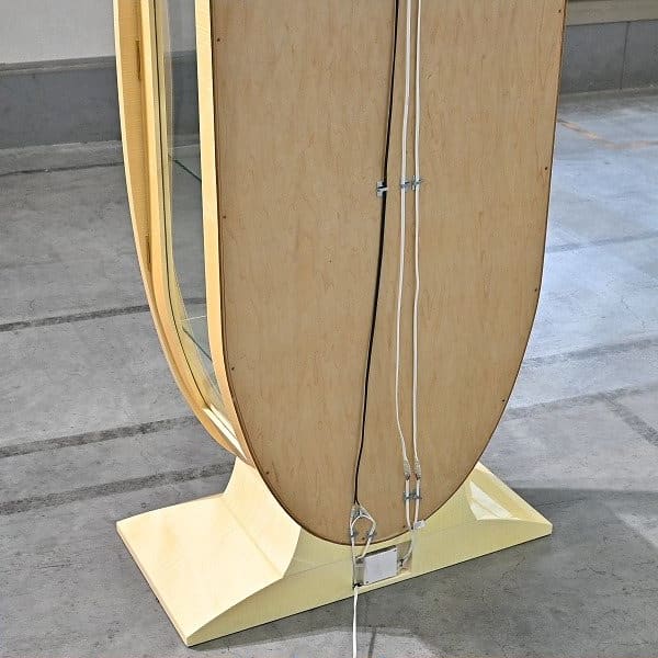 Vintage Vitrine von Matsuso mit Beleuchtung und Birds Eye Maple