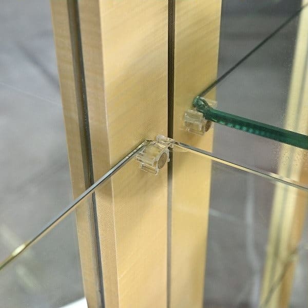 Vintage Vitrine von Matsuso mit Beleuchtung und Birds Eye Maple