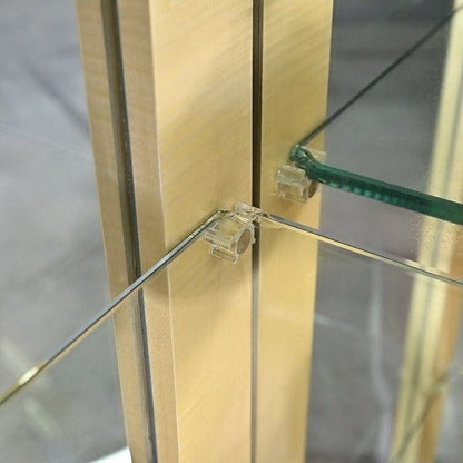 Vintage Vitrine von Matsuso mit Beleuchtung und Birds Eye Maple