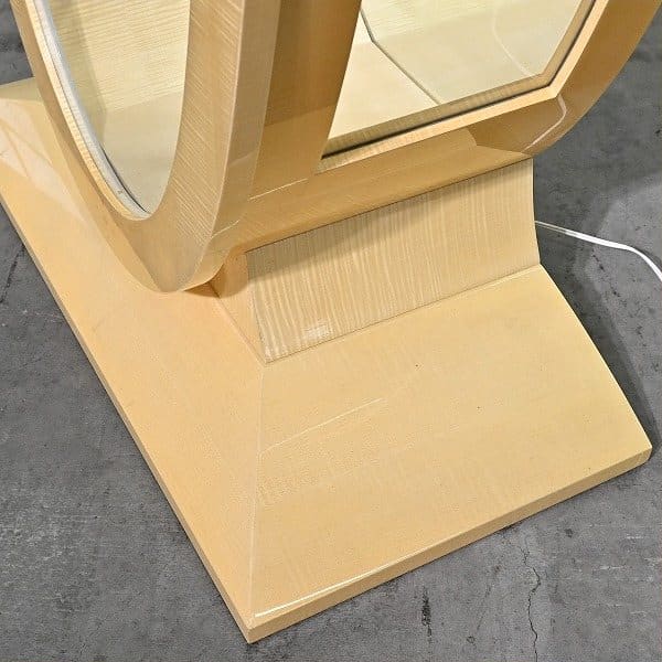 Vintage Vitrine von Matsuso mit Beleuchtung und Birds Eye Maple