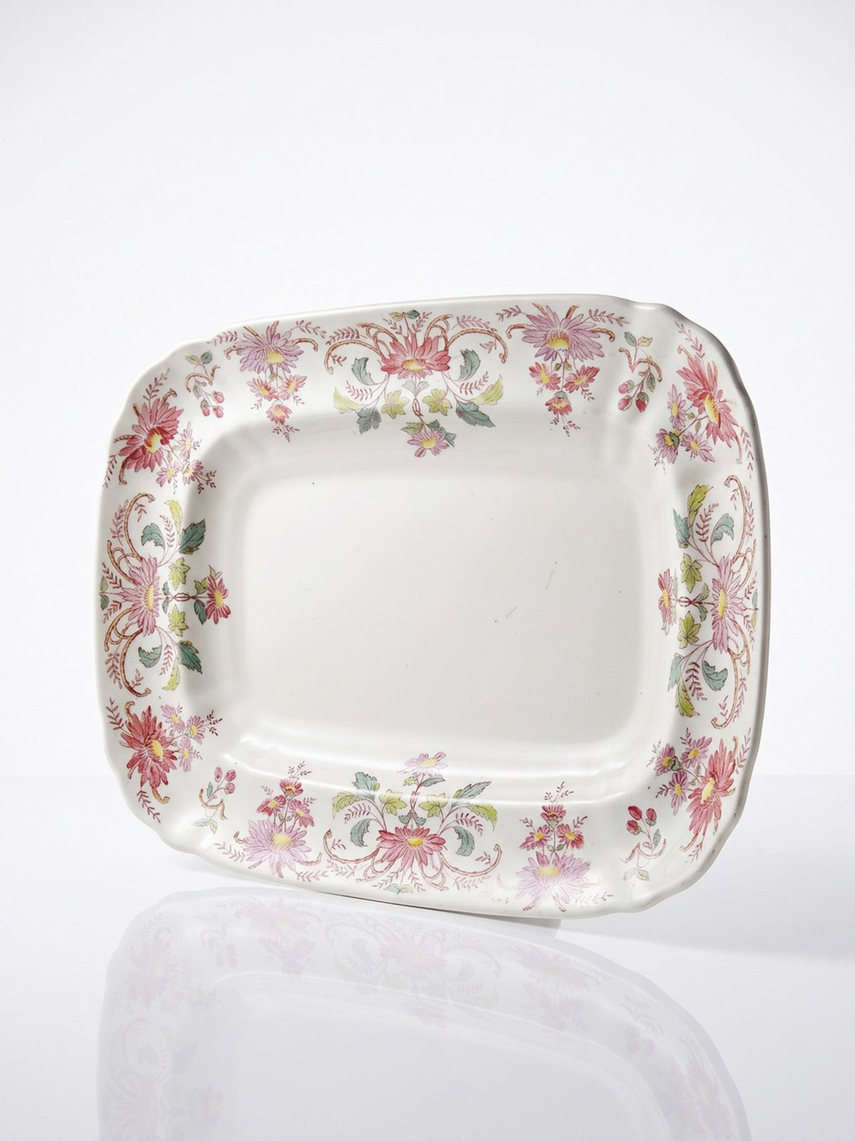 Vintage Servierplatte "Pâquerettes" von Longchamp, Art Nouveau