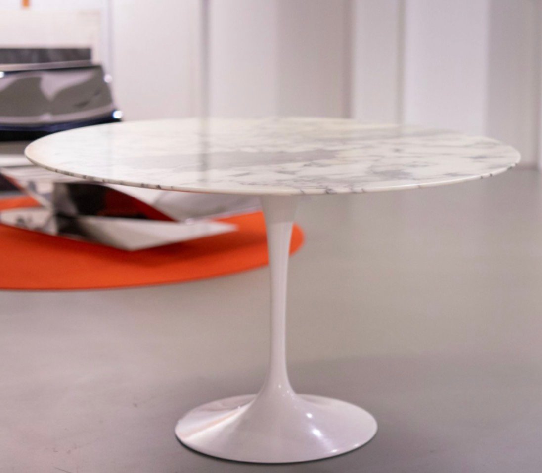 Tulip Esstisch aus Marmor von Eero Saarinen für Knoll International
