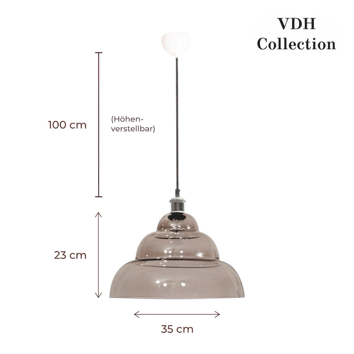 Pendelleuchte Halo Mirror von VDH Collection