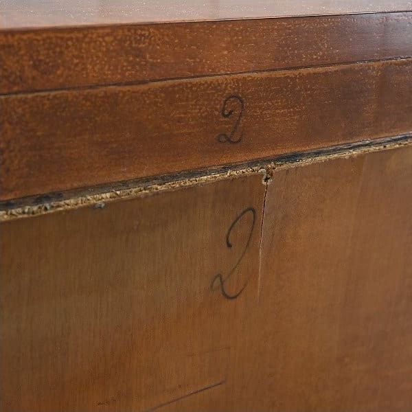 Vintage Kommode Halbmond von unbekannt für Italienisches Design, Mahagoni, Art Nouveau Stil