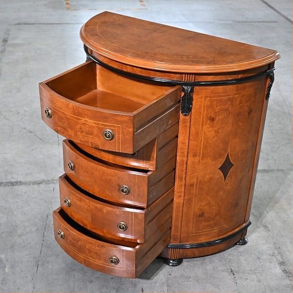 Vintage Kommode Halbmond von unbekannt für Italienisches Design, Mahagoni, Art Nouveau Stil