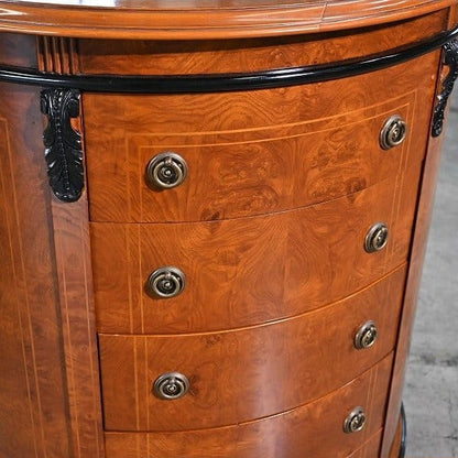 Vintage Kommode Halbmond von unbekannt für Italienisches Design, Mahagoni, Art Nouveau Stil