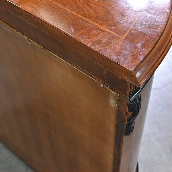 Vintage Kommode Halbmond von unbekannt für Italienisches Design, Mahagoni, Art Nouveau Stil