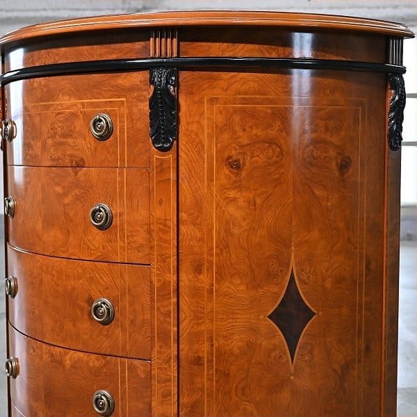 Vintage Kommode Halbmond von unbekannt für Italienisches Design, Mahagoni, Art Nouveau Stil