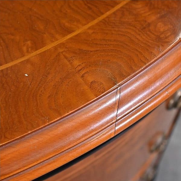Vintage Kommode Halbmond von unbekannt für Italienisches Design, Mahagoni, Art Nouveau Stil