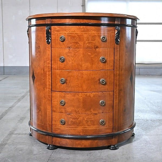 Vintage Kommode Halbmond von unbekannt für Italienisches Design, Mahagoni, Art Nouveau Stil
