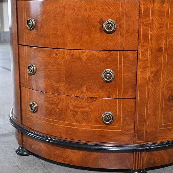 Vintage Kommode Halbmond von unbekannt für Italienisches Design, Mahagoni, Art Nouveau Stil