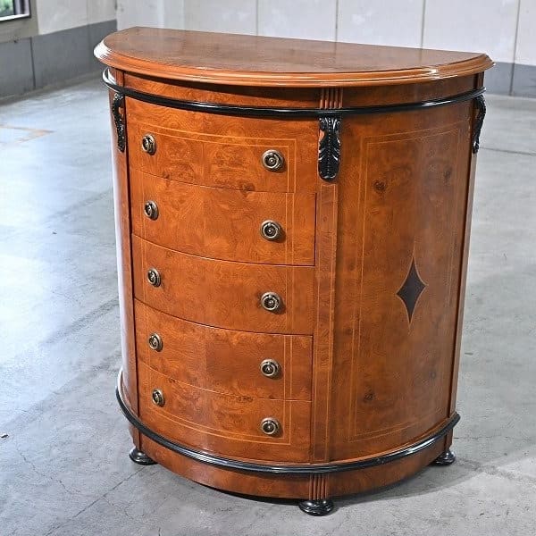 Vintage Kommode Halbmond von unbekannt für Italienisches Design, Mahagoni, Art Nouveau Stil