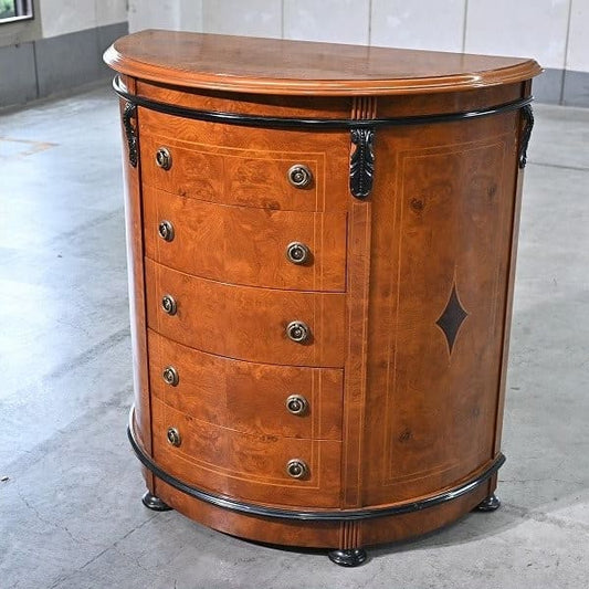 Vintage Kommode Halbmond von unbekannt für Italienisches Design, Mahagoni, Art Nouveau Stil