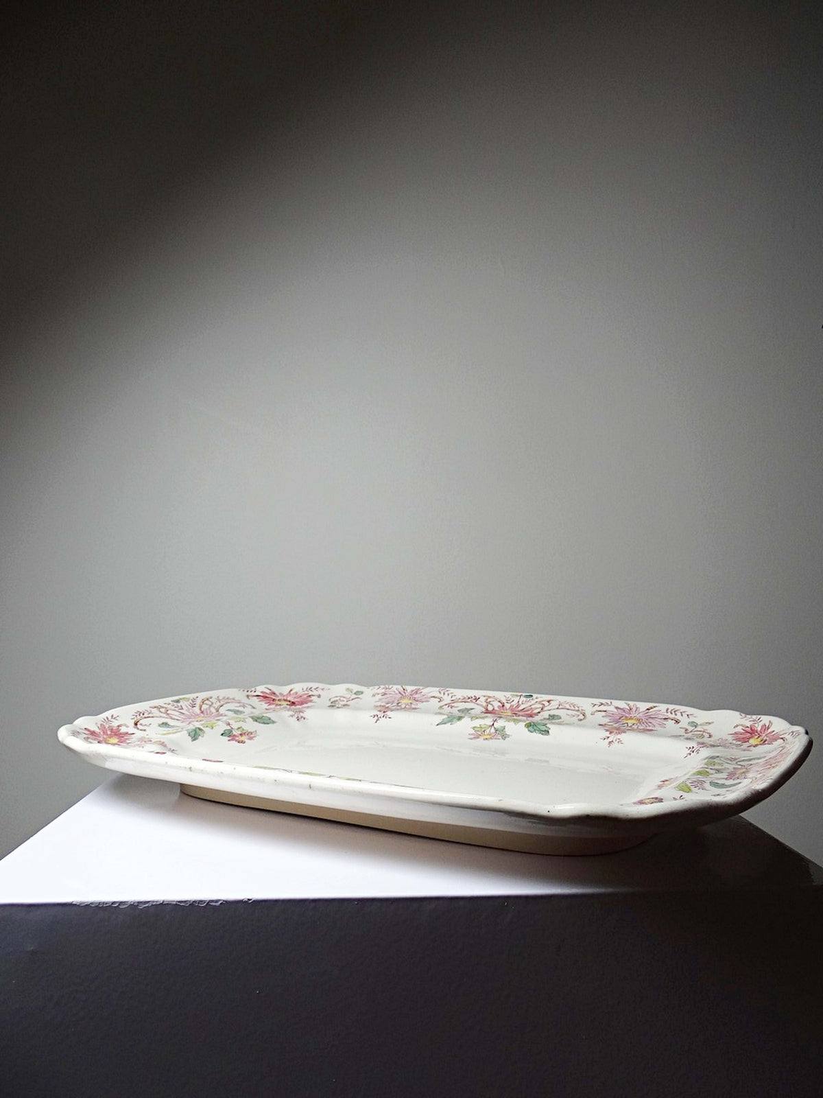 Vintage Servierplatte "Pâquerettes" von Longchamp, Art Nouveau