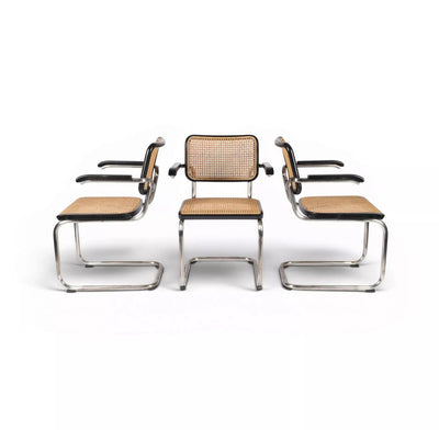 Lot de 3 chaises cantilever S64 de Marcel Breuer pour Thonet, édition spéciale 1999