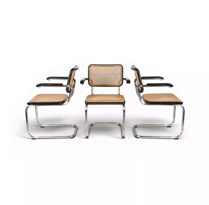 Set von 3 Freischwinger S64 von Marcel Breuer für Thonet, Special Edition 1999