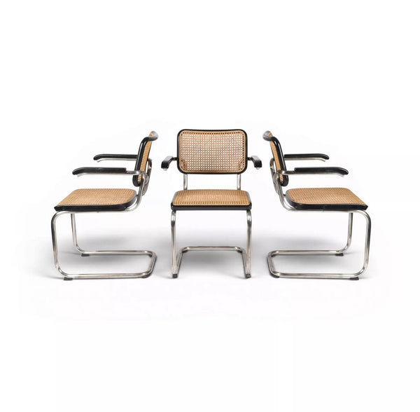 Set von 3 Freischwinger S64 von Marcel Breuer für Thonet, Special Edition 1999