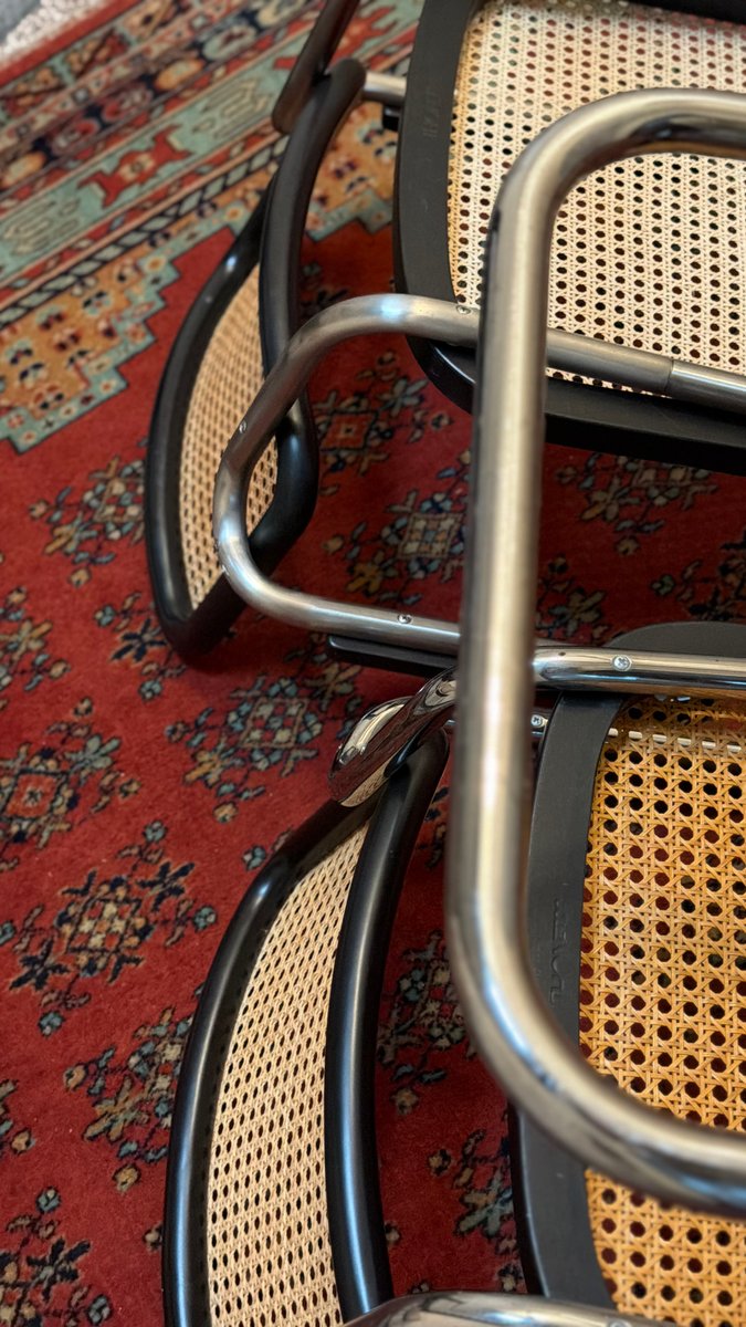 Set von 3 Freischwinger S64 von Marcel Breuer für Thonet, Special Edition 1999
