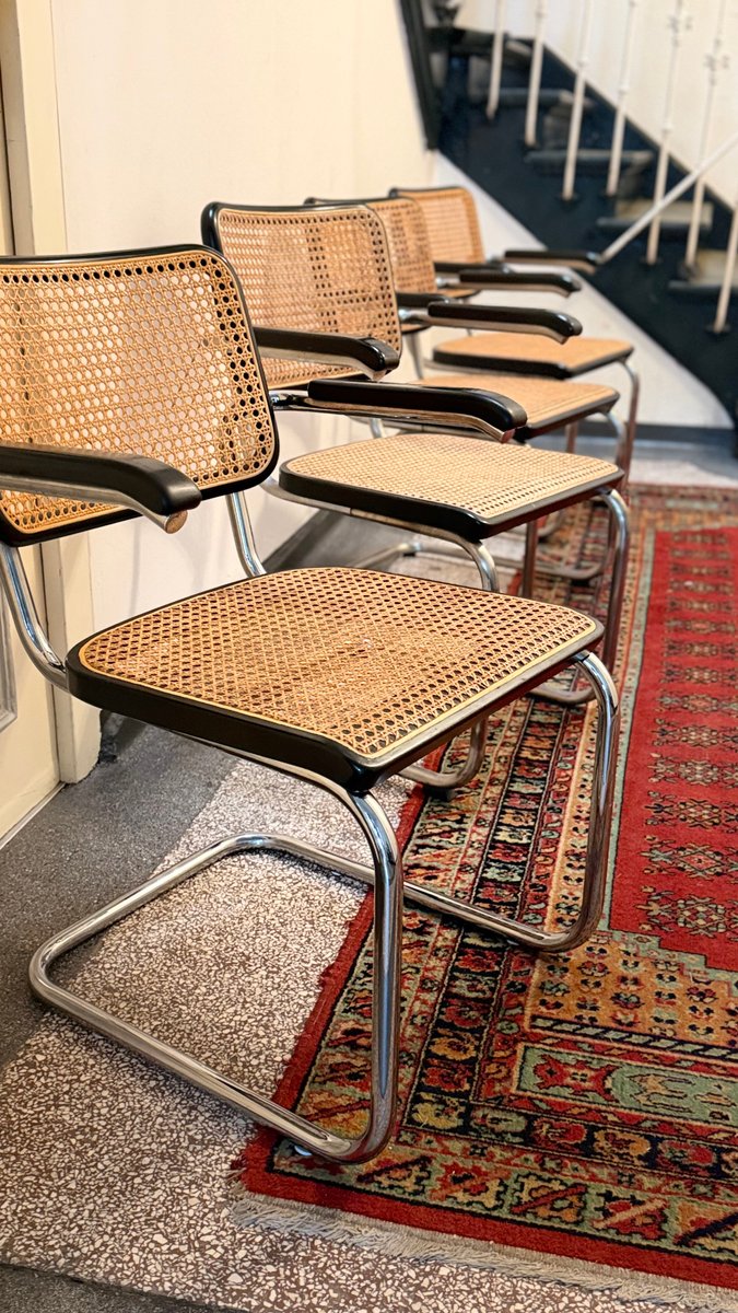 Set von 3 Freischwinger S64 von Marcel Breuer für Thonet, Special Edition 1999