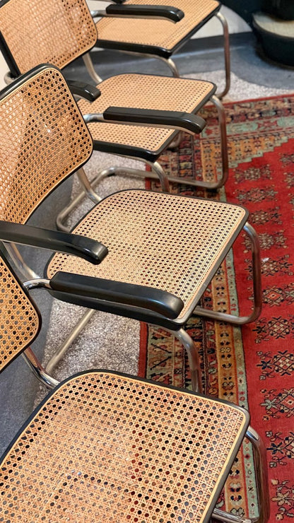 Set von 3 Freischwinger S64 von Marcel Breuer für Thonet, Special Edition 1999