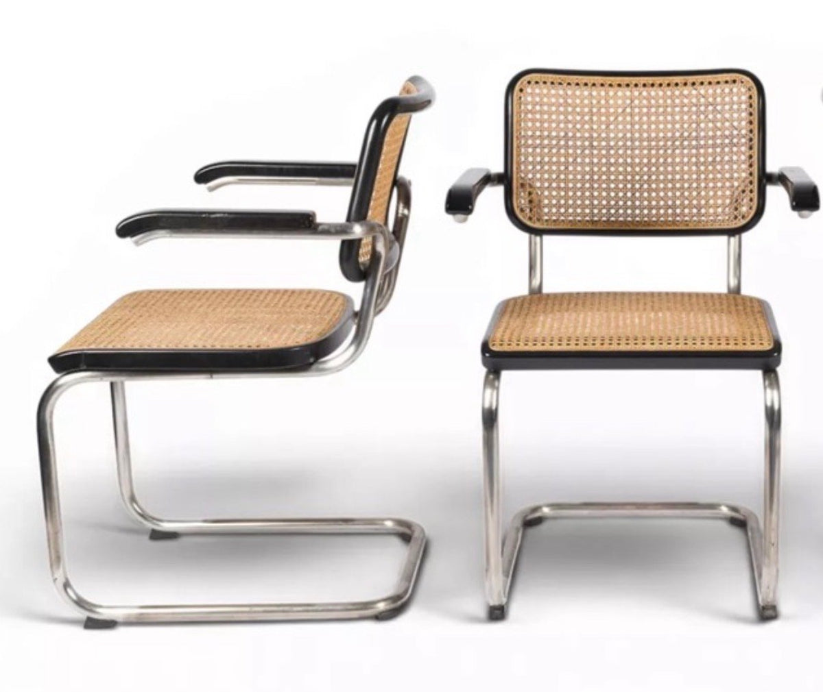 Set von 3 Freischwinger S64 von Marcel Breuer für Thonet, Special Edition 1999