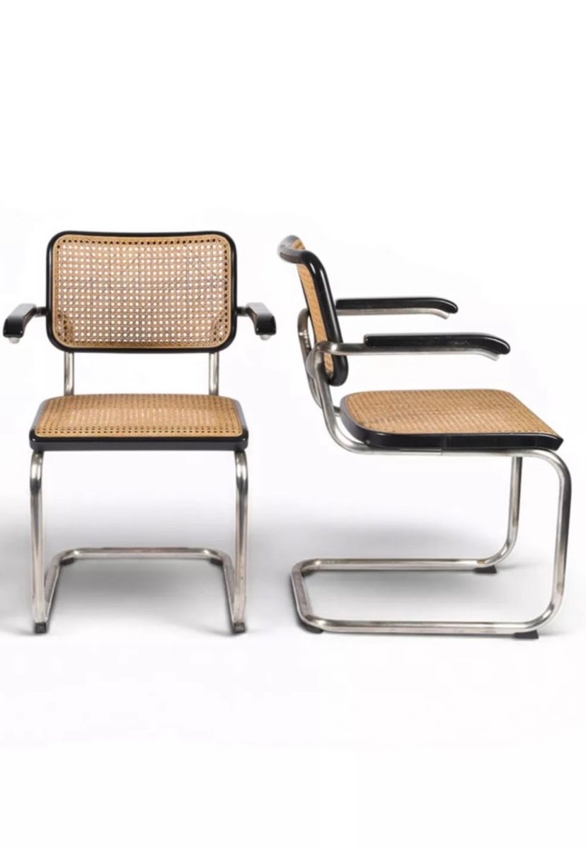 Set von 3 Freischwinger S64 von Marcel Breuer für Thonet, Special Edition 1999