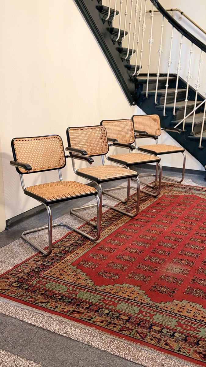 Set von 3 Freischwinger S64 von Marcel Breuer für Thonet, Special Edition 1999