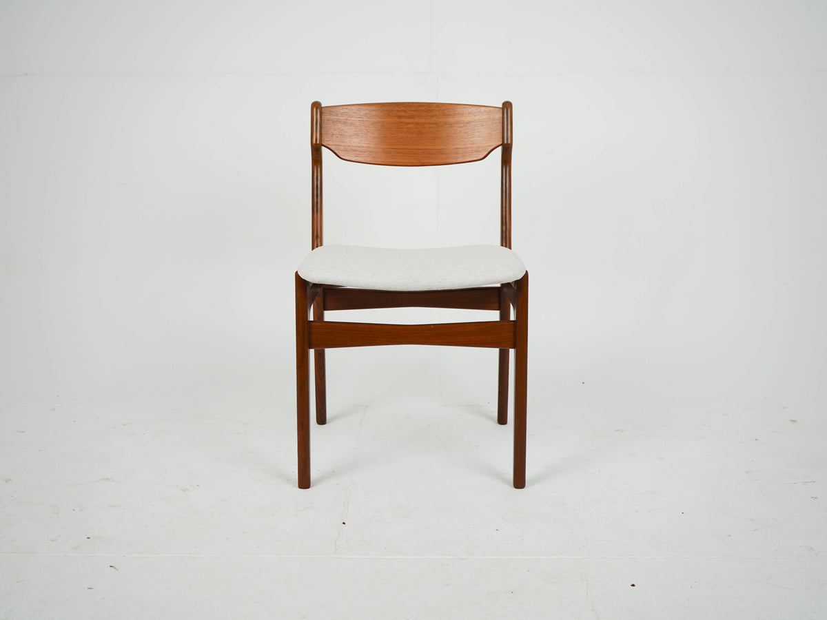 Set von 6 Vintage Teak Esszimmerstuhl von Erik Buch