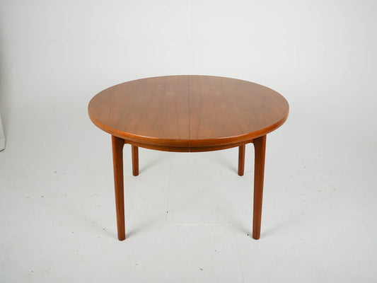 Vintage Teak Esstisch rund ausziehbar Mid Century