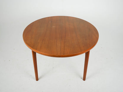 Vintage Teak Esstisch rund ausziehbar Mid Century