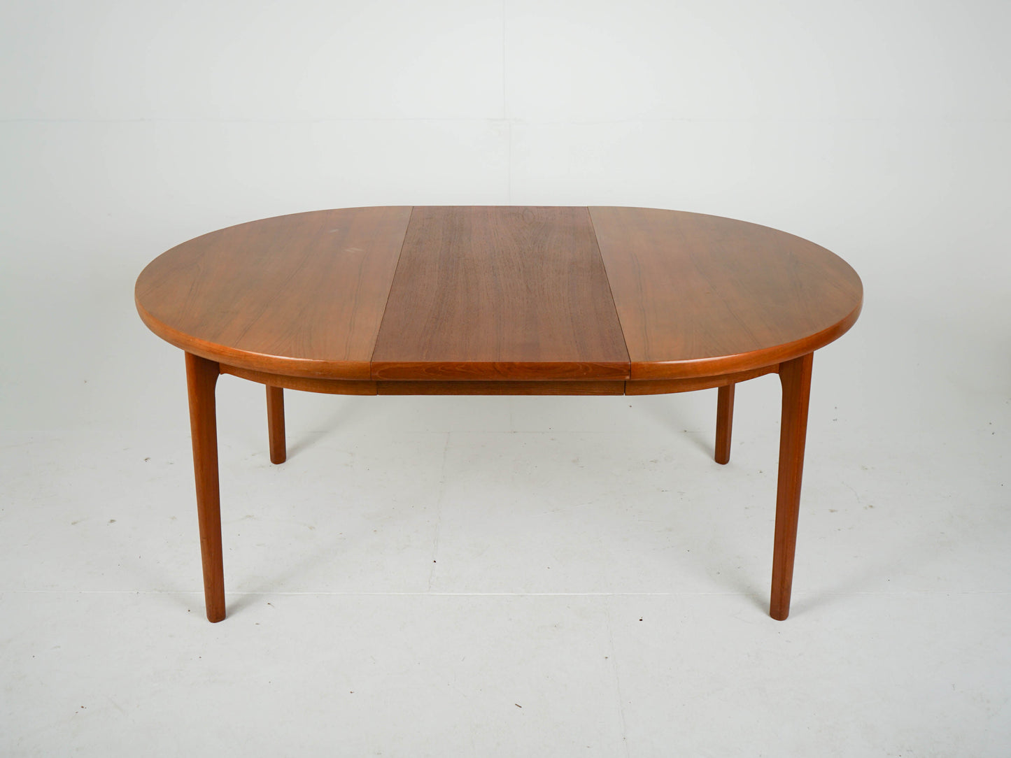 Vintage Teak Esstisch rund ausziehbar Mid Century