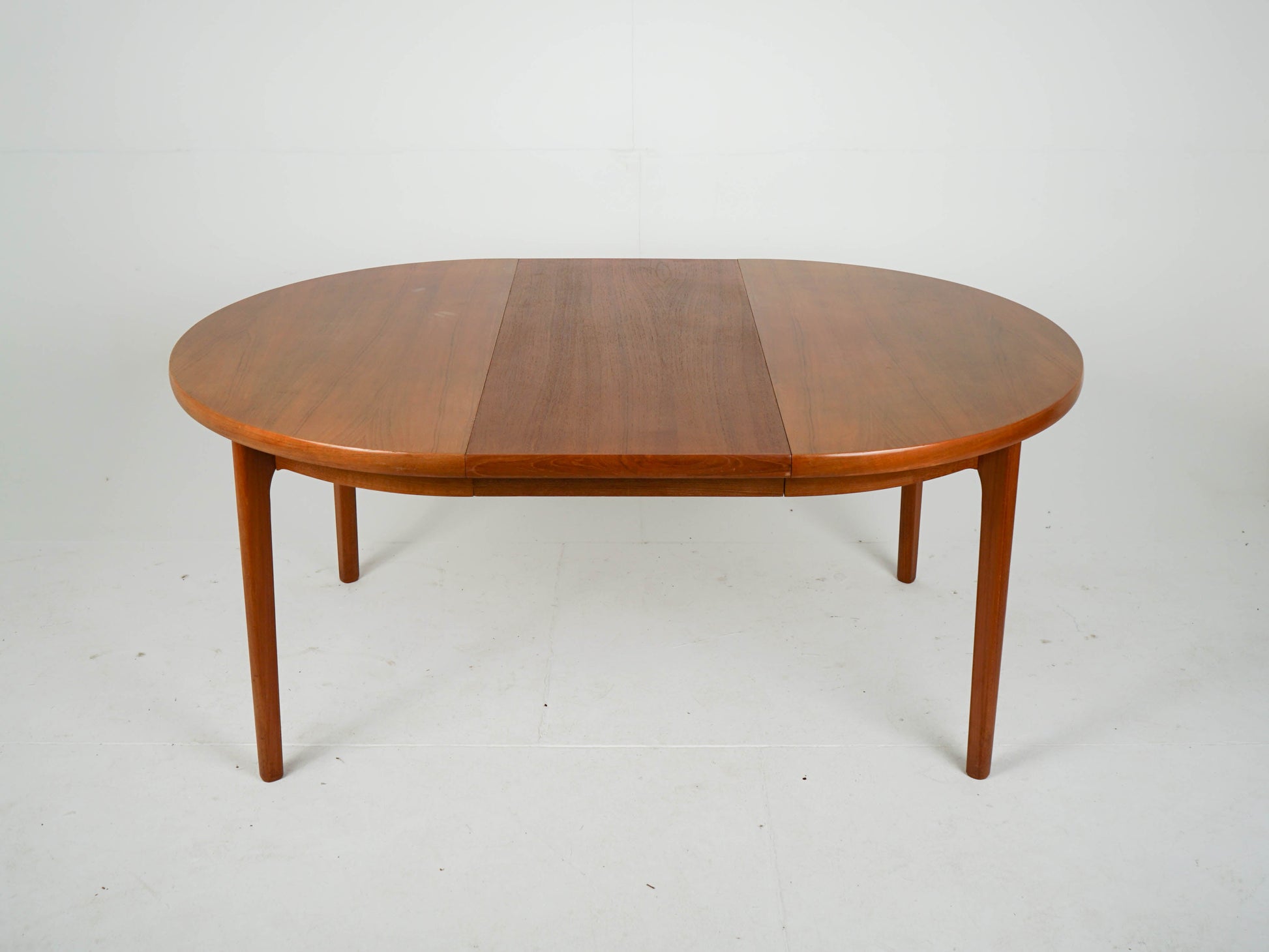 Vintage Teak Esstisch rund ausziehbar Mid Century